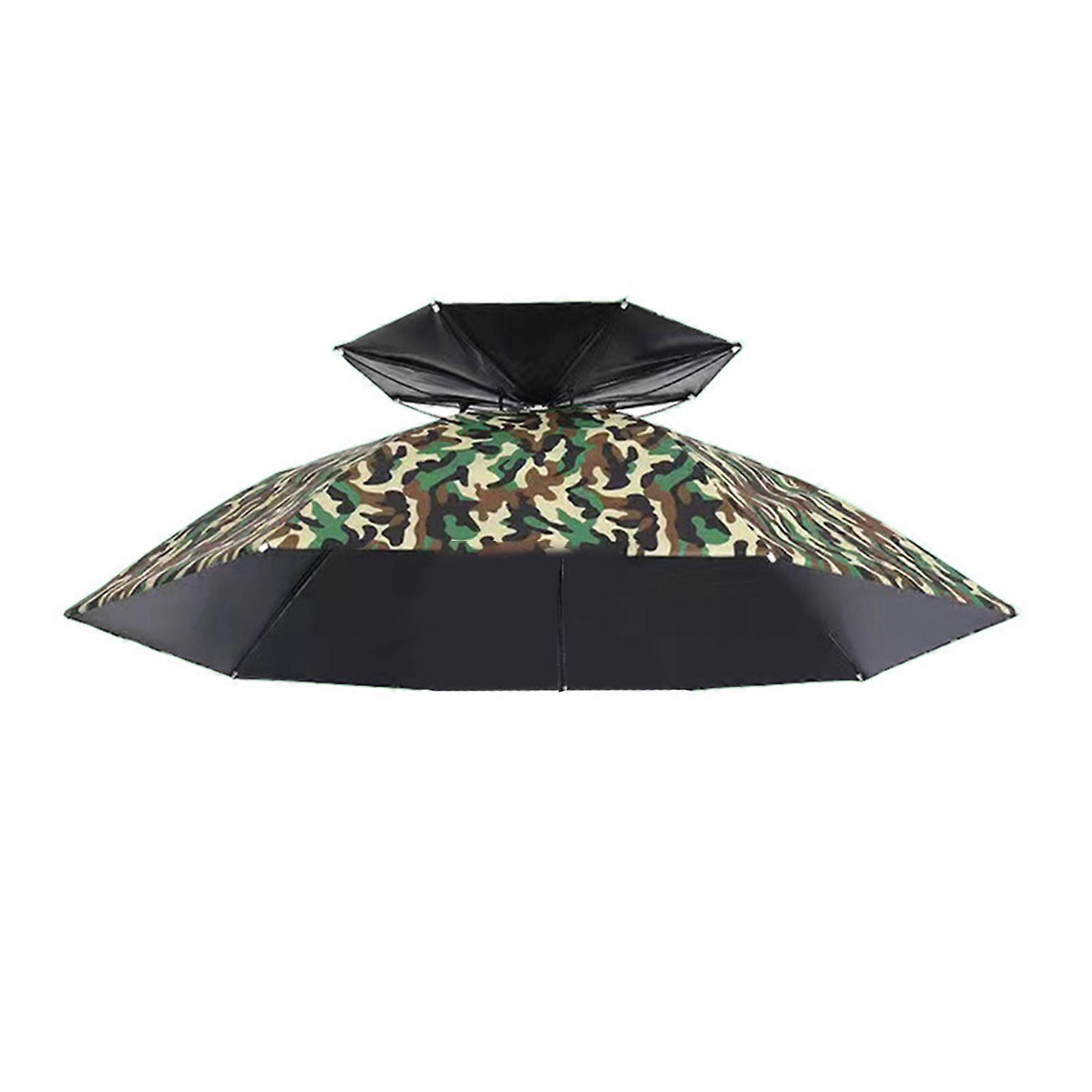 Outdoor Fishing Umbrella Hat Umbrella Caps Rain Sun Protections