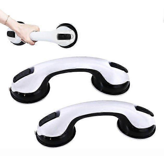 Durable Non-Slip Shower Grab Bar with Suction Cups - Easy Installation, Portable, Comfortable Grip for Safety in Bathroom