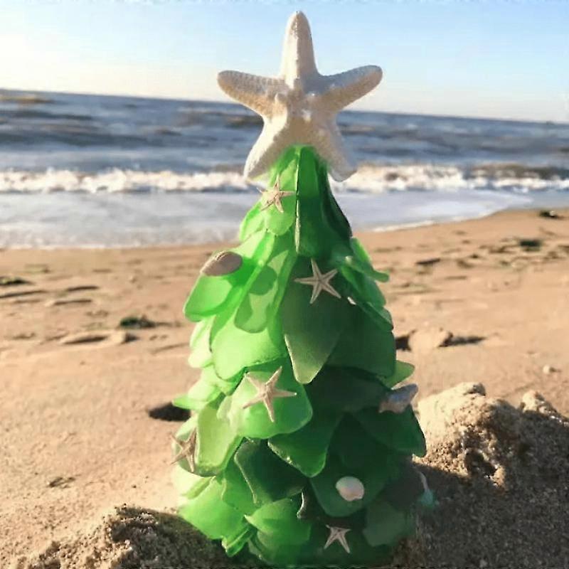 Starfish Christmas Tree Window Emerald Christmas Tree Resin Ornament Gift Ornament Design Home Décor