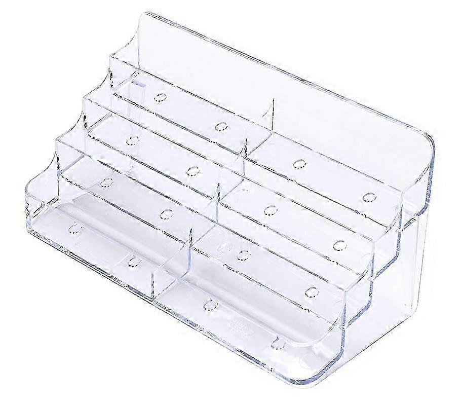 Supporto per biglietti da visita acrilico Supporto desktop Indice Riempimento Display 2 pezzi
