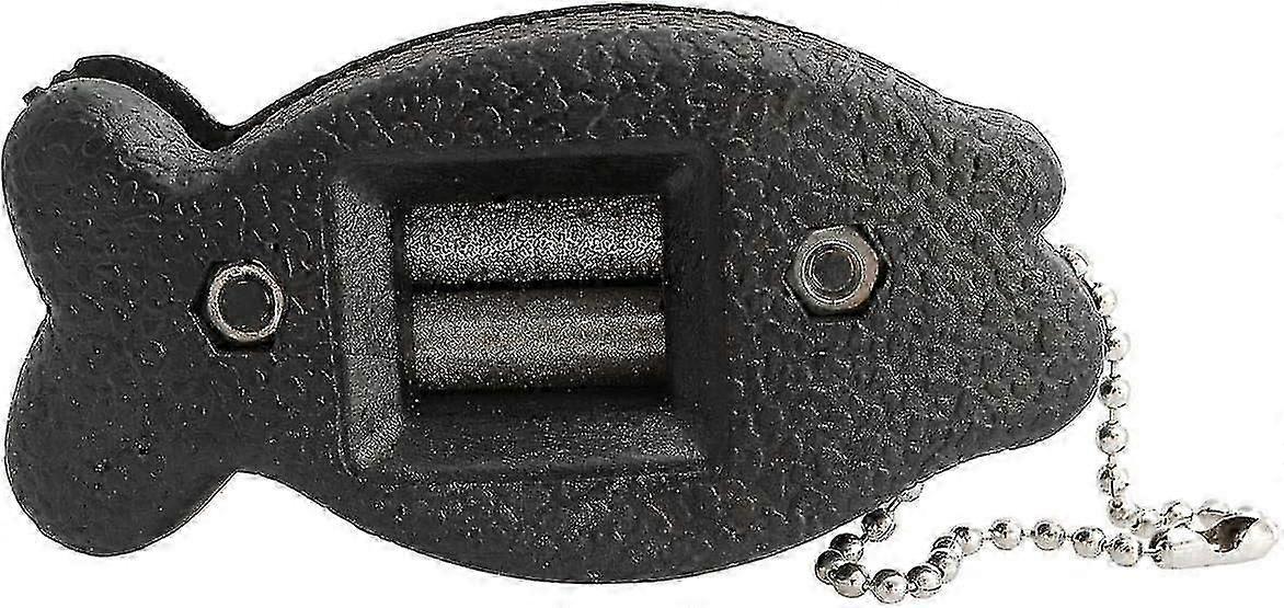 Industrial Ice Skating Edge Blade Sharpener Two-sided Black Diamond Hand Held Pattern Knife Skate Sharpening Tool With Key Chain