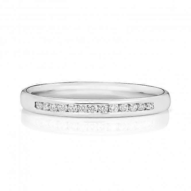 Wedding Band 18ct White Gold Diamond Eternity Ring WQ216W/I
