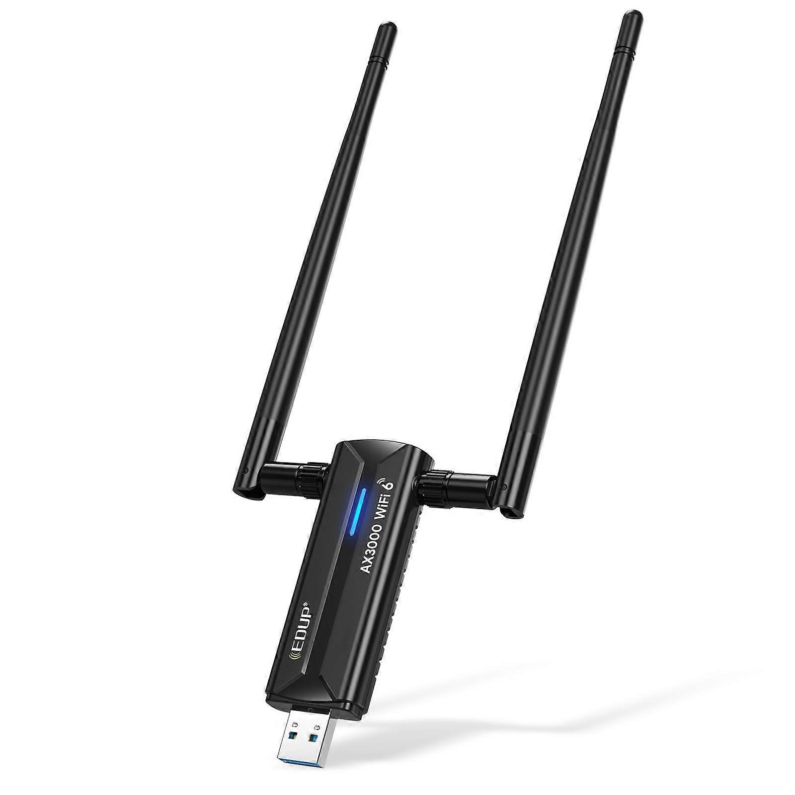EDUP EP-AX1672 AX3000 USB 3.0 Wireless WiFi 6E Adapter 802.11g High Power Wireless USB Adapter 2.4GHz & 5GHz & 6GHz with Chipset MT7621AU
