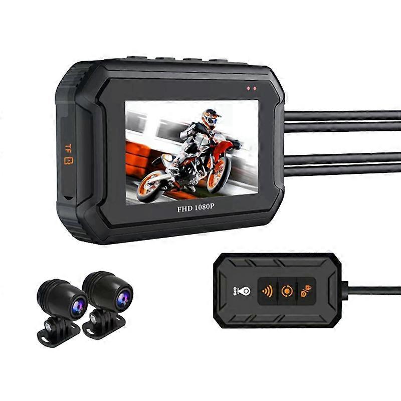 1080P Dual Camera with GPS Recorder HD Video for Motorcycle Driving