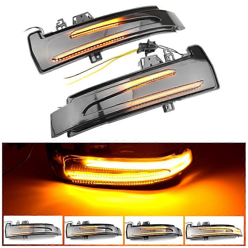 1 Pair For Mercedes-Benz A Class W176 2013-2017 Car Dynamic LED Turn Signal Light Rearview Mirror Flasher Water Blinker
