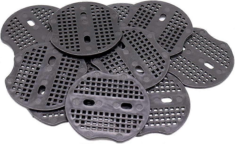 100pcs Fixed Piece - 6.8 * 6cm for Steel Fixing Pegs, for Fixing Weed Fabric, Ground Sheets (Black)