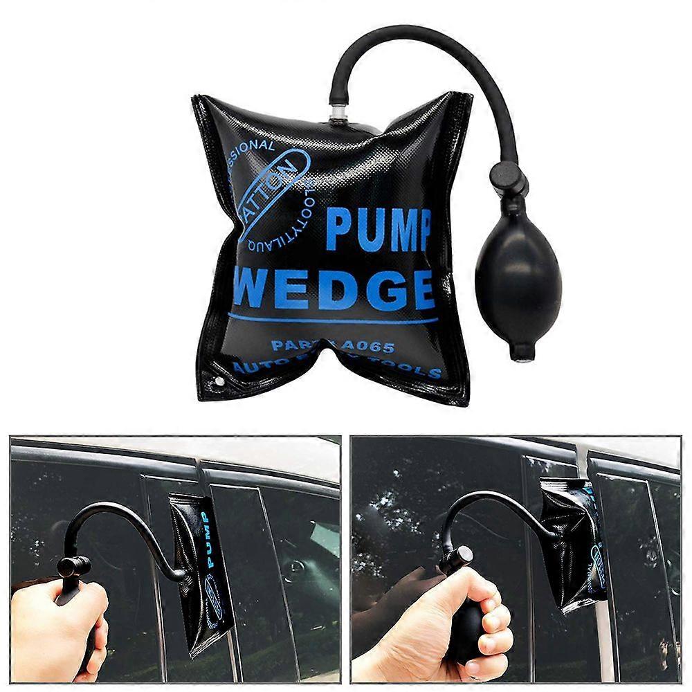 Car Air Wedge Pump Kit, 2 PCS Air Wedge Bag Leveling Kit and Alignment Tool Inflatable Shim Bag with 3 Tools for Home Use and Auto Repair