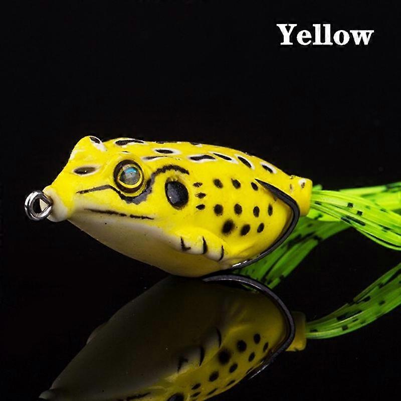 Frog Soft Fishing Lure Double Hooks Artificial Bait Frog Tool