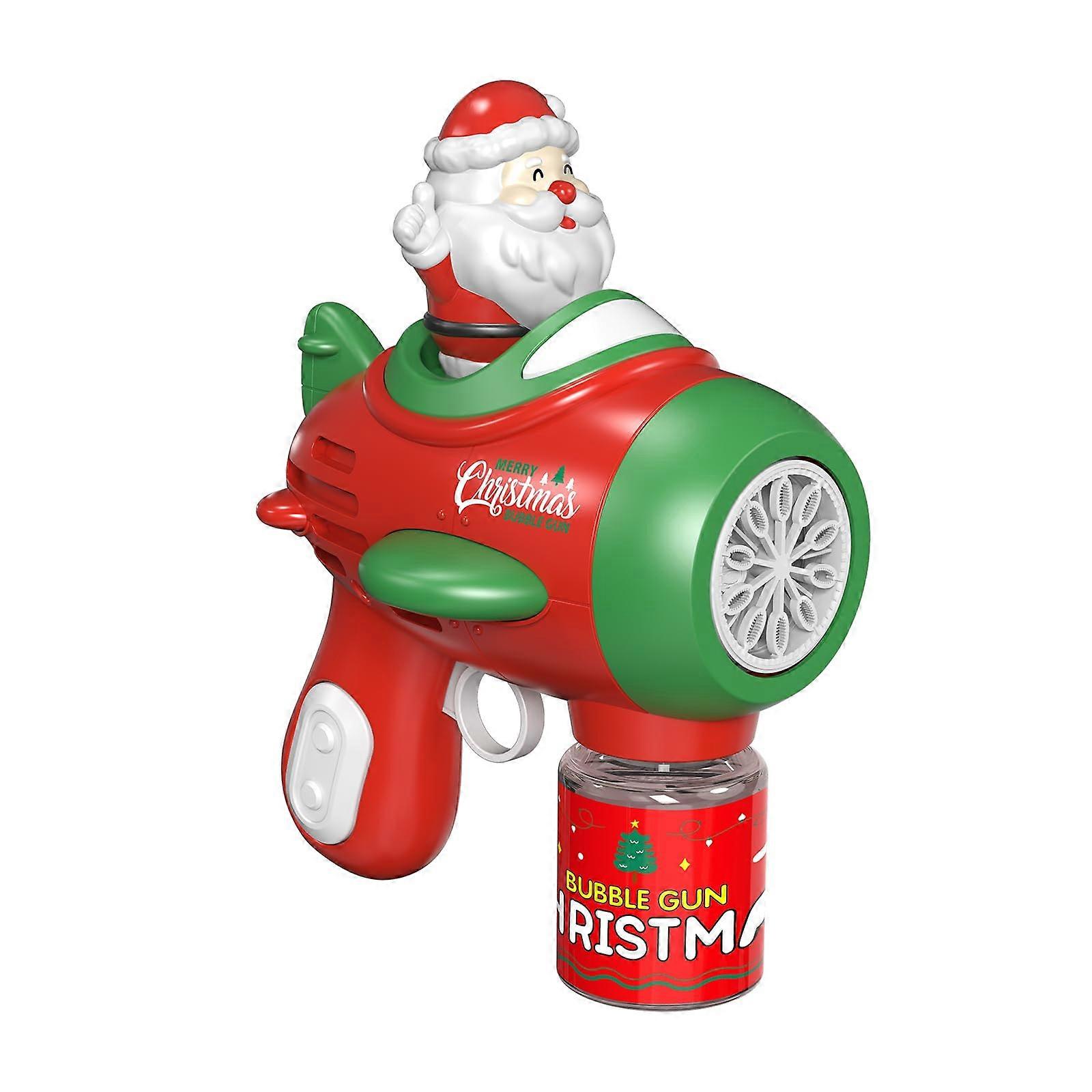Christmas Bubble Machine Model 4000 Portable Plastic Red And White Up To 4000 Bubbles