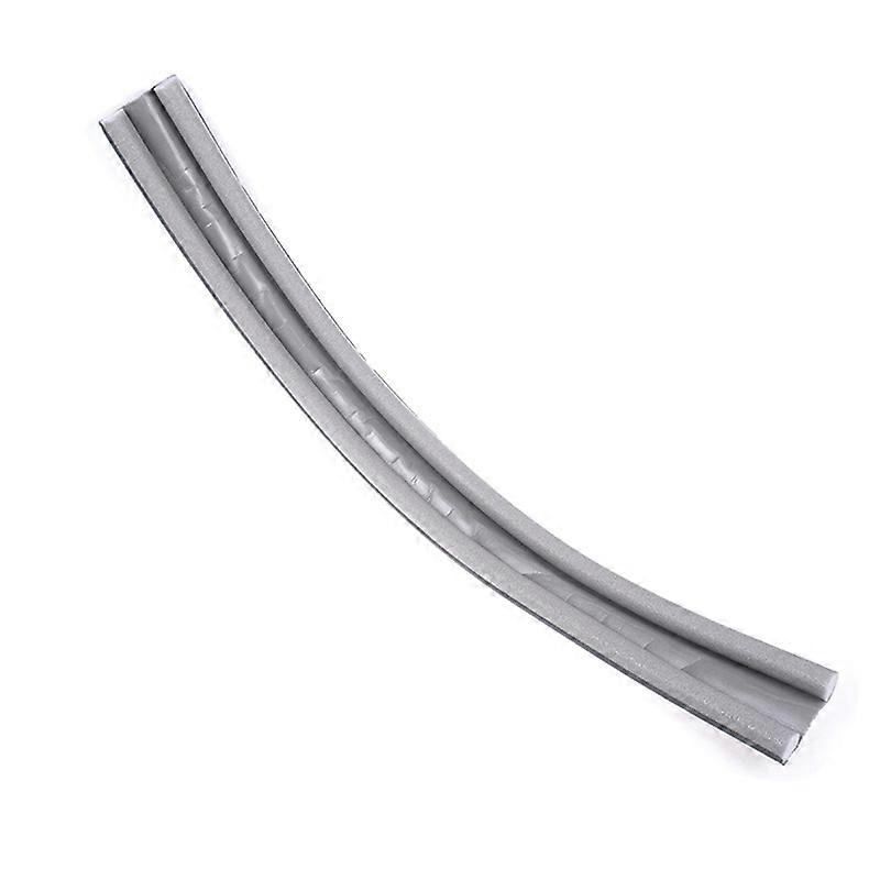 Draft excluder for doors in gray - can be cut to size - protection against drafts on both sides - flexible door bottom seal