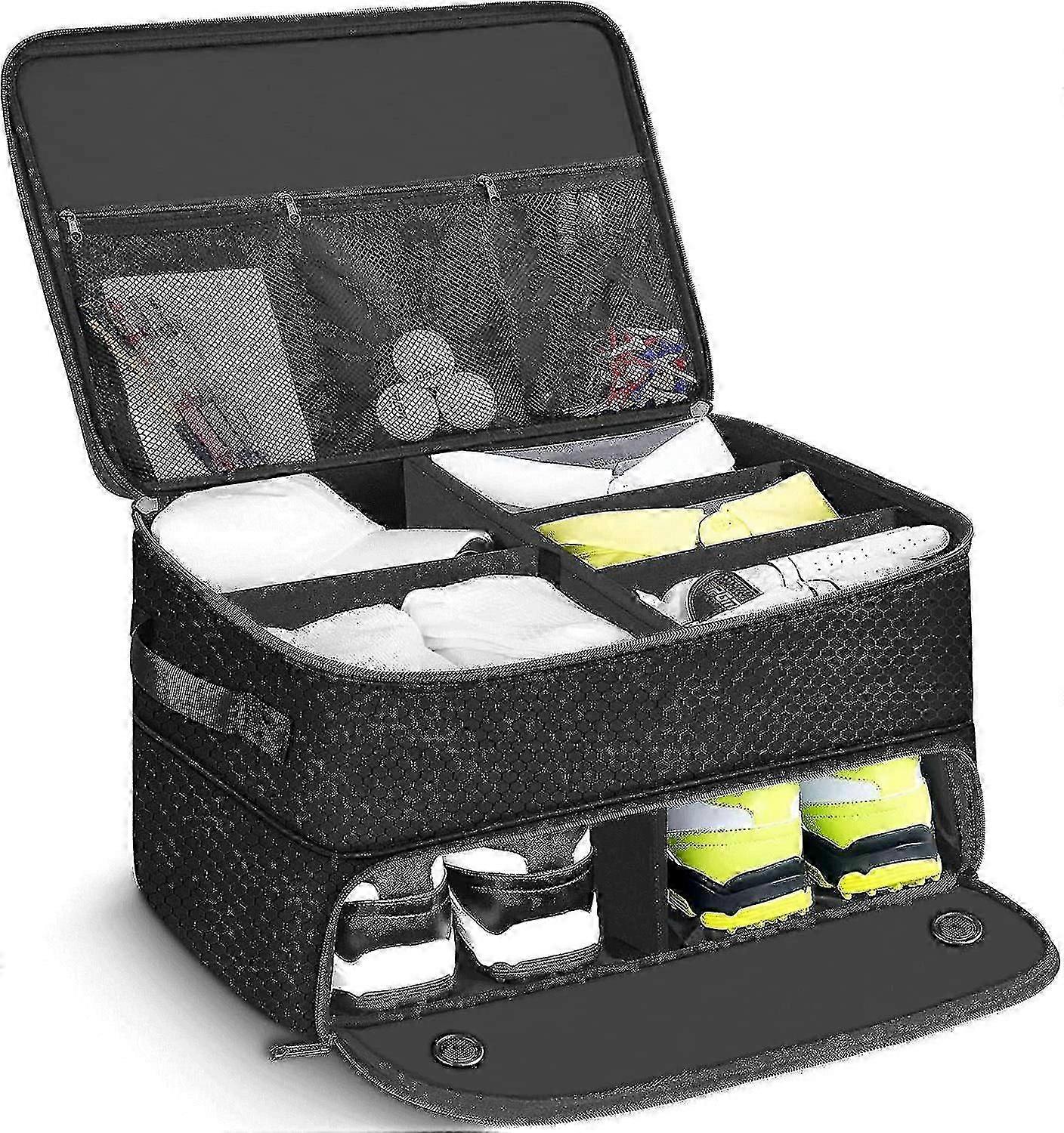 2 Layer Golf Trunk Organizer, Waterproof Car Golf Locker