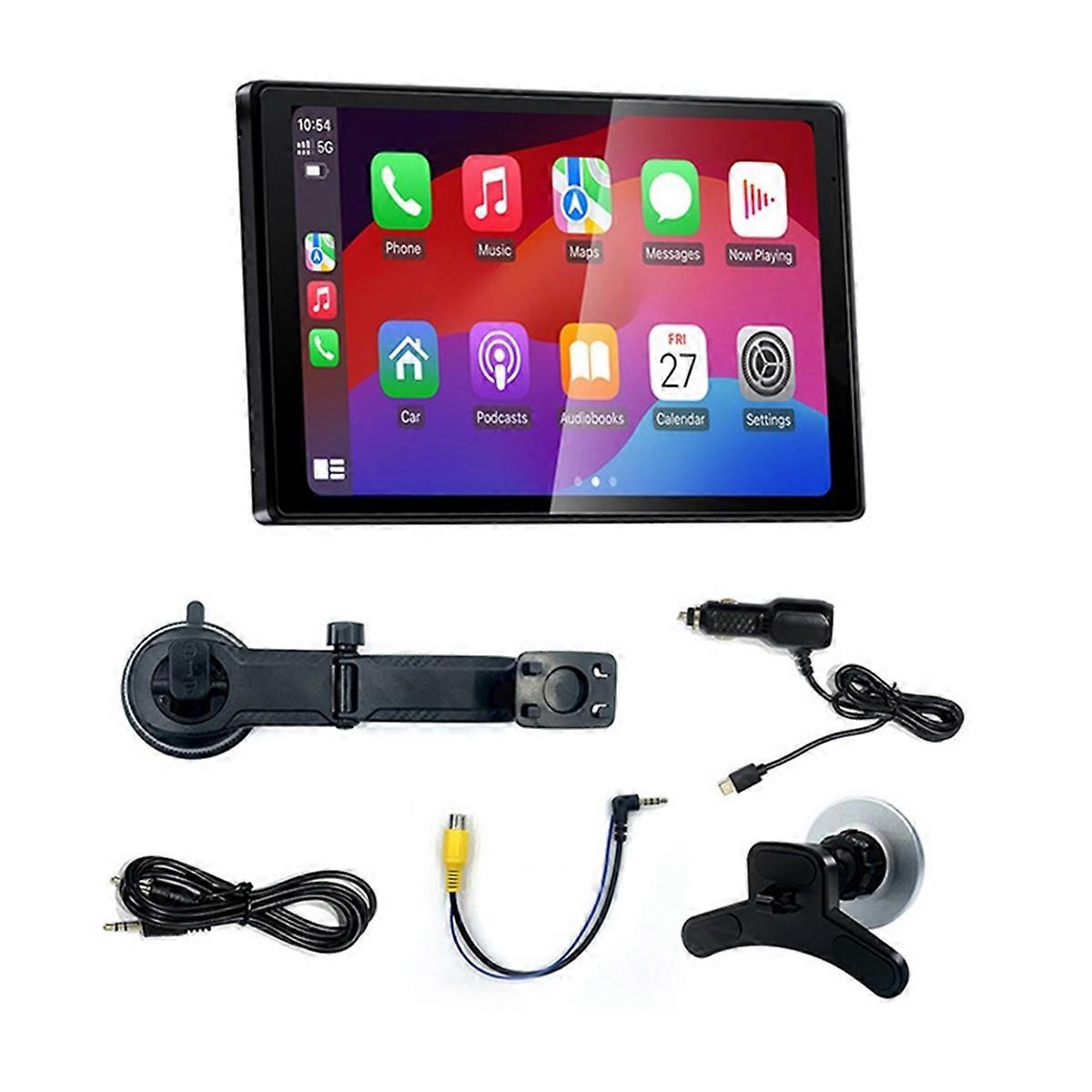 8 Inch Wireless Carplay Screen for Car, Android Auto Portable Car Radio, Horizontal and Vertical Sc