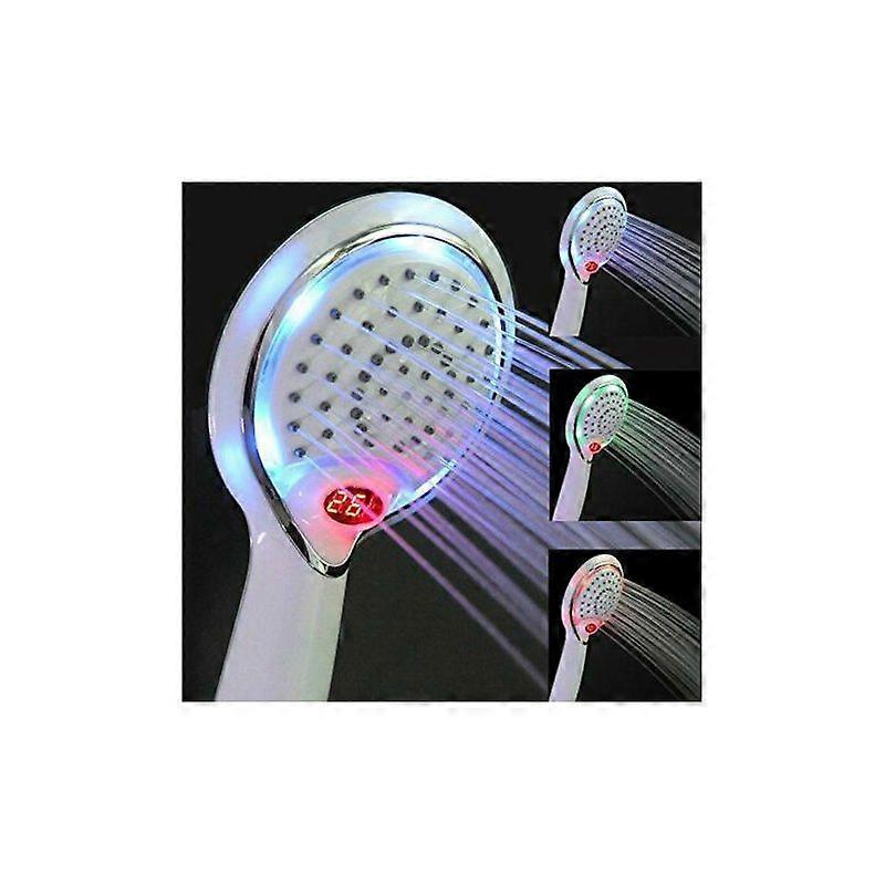 New LED Digital Display ABS Shower Head