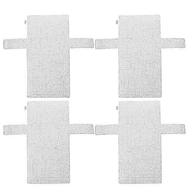4pcs DIY Mesh Sheets Plastic Handmade Bag Woven Sheets Plastic Grid Sheets