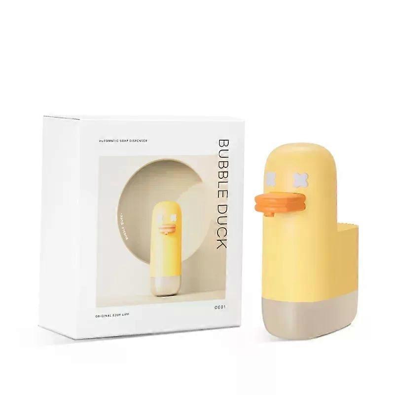 350ml Automatic Soap Dispenser Rechargeable Cute Yellow Duck Soap Dispenser Home Decoration Infrared Liquid Soap Dispenser