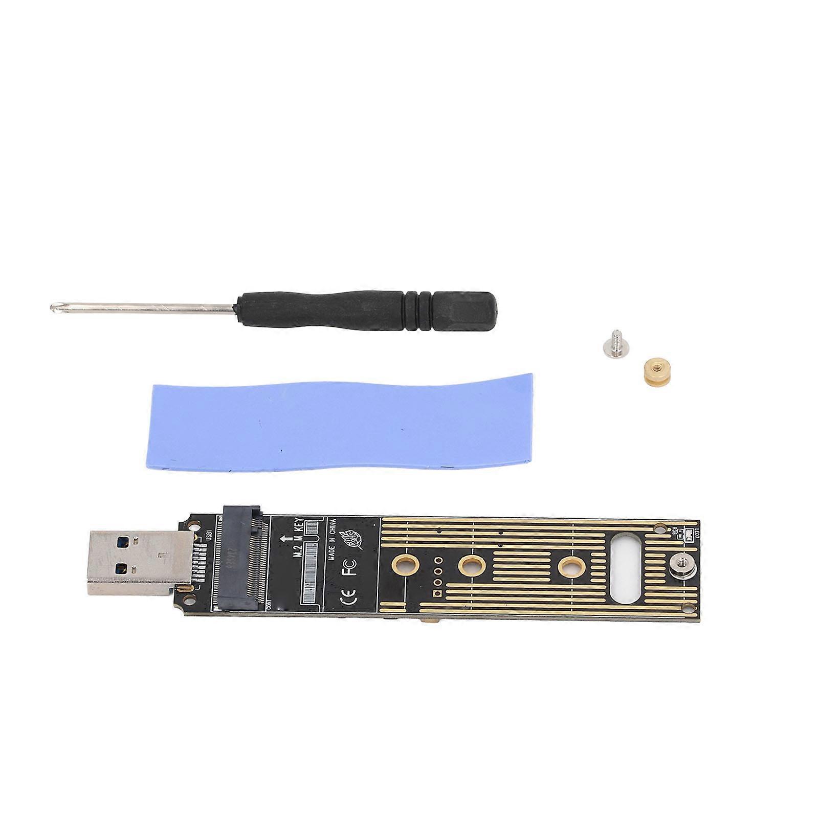 NVME NGFF M.2 to USB 3.0 Adapter 5Gbps Plug and Play SSD to USB 3.0 Reader Card for OS X for Linux