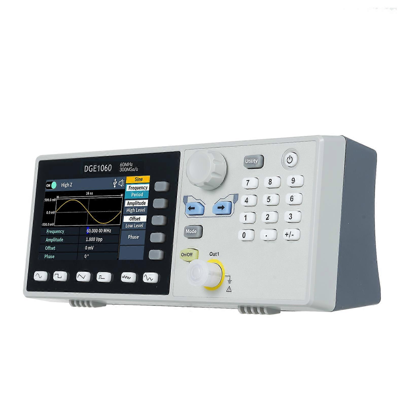 60MHz 300MSa/s Arbitrary Single Channel 1CH 3.6inch LCD Display Benchtop 14Bits Waveform Generator