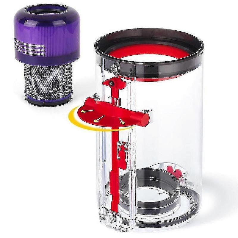 V11 V15 SV14 SV15 SV22 HEPAフィルター付き掃除機のゴミ箱のアップグレードされたキャニスター交換 - 図のように