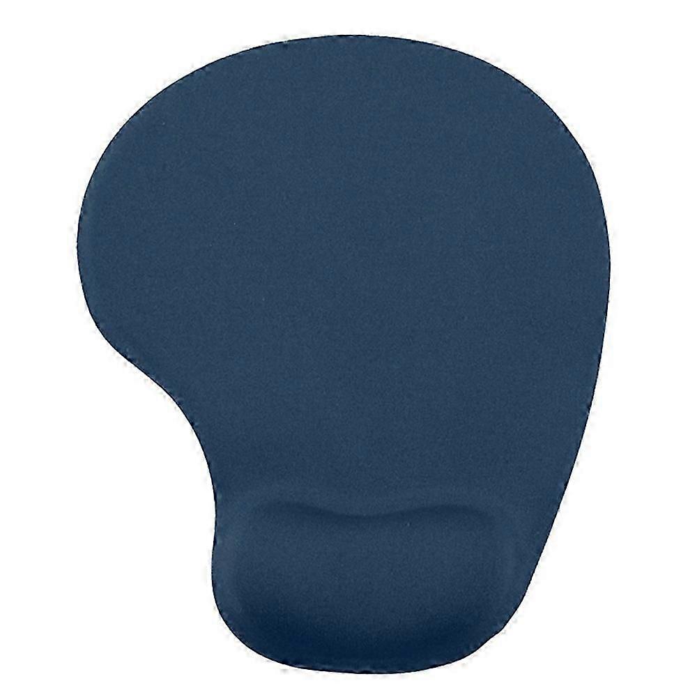 Ergonomic Memory Foam Wrist Support Mouse Pad Non-Slip Wrist Pain Relief Mousepad - Dark Blue