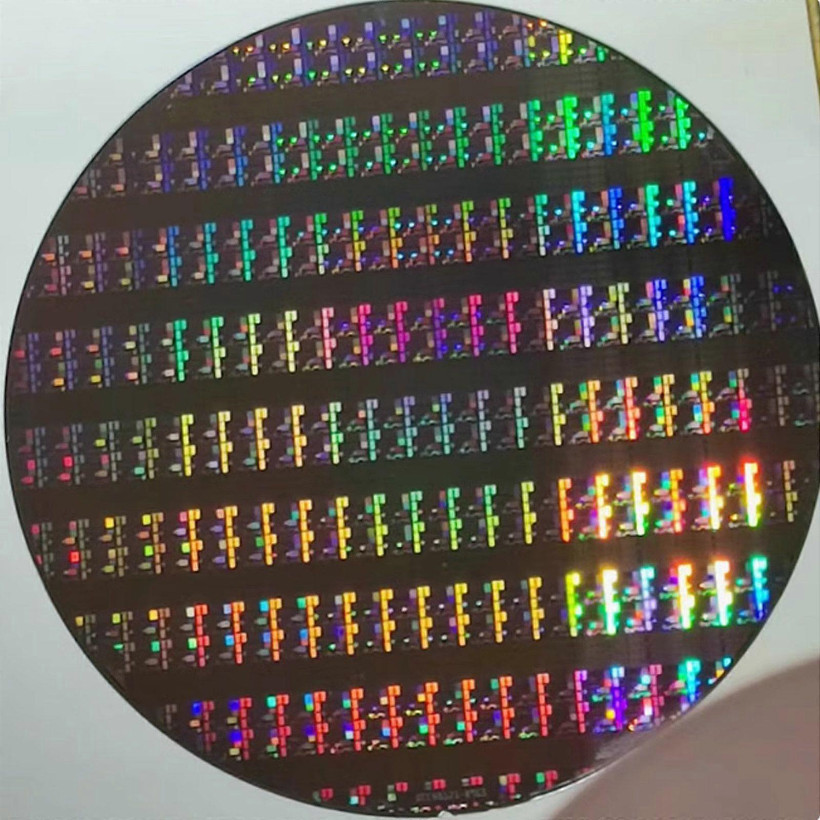 8inch Silicon Wafer CPU Chip Semiconductor Lithography Circuit Bracket Random2m