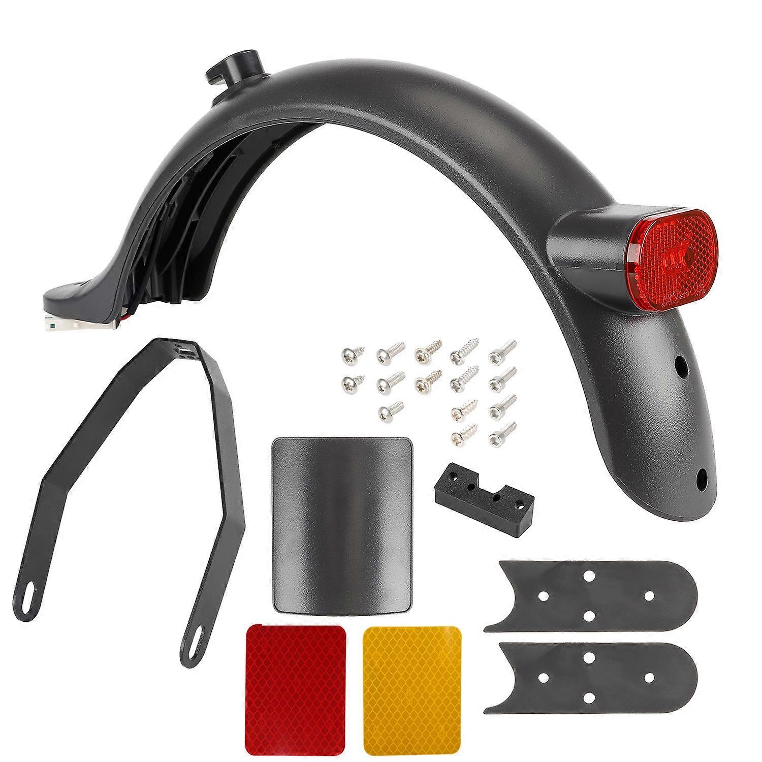 Scooter Fender Bracket with Taillight, Rear Mudguard Bracket Rear Lamp for Xiaomi Pro/Pro21S Scooter