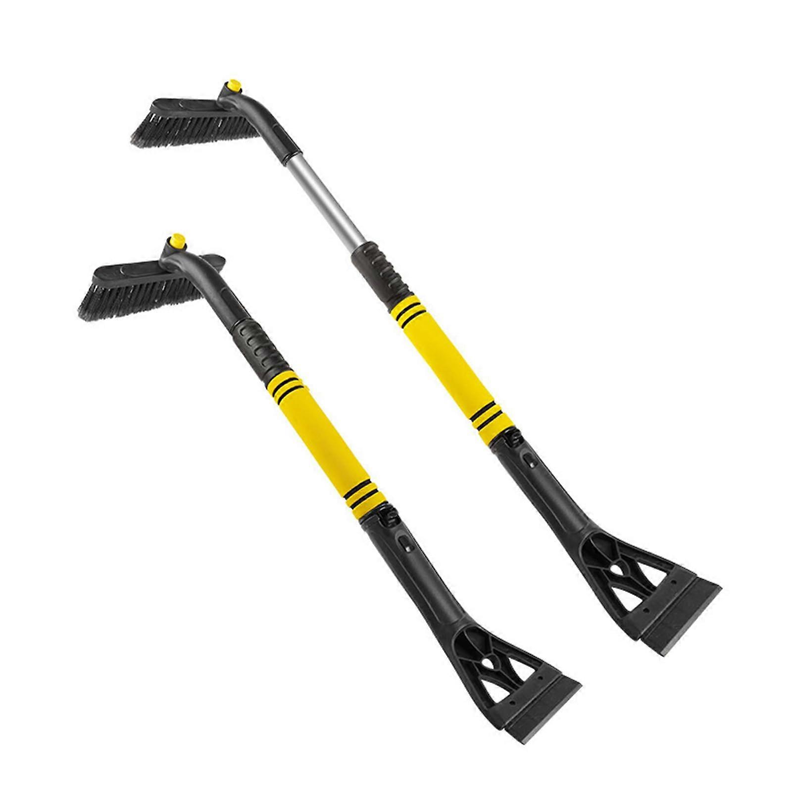 Auto Snow Brush for Car Extendable Ice for Scraper Trucks SUV, Telescoping 32 Inch