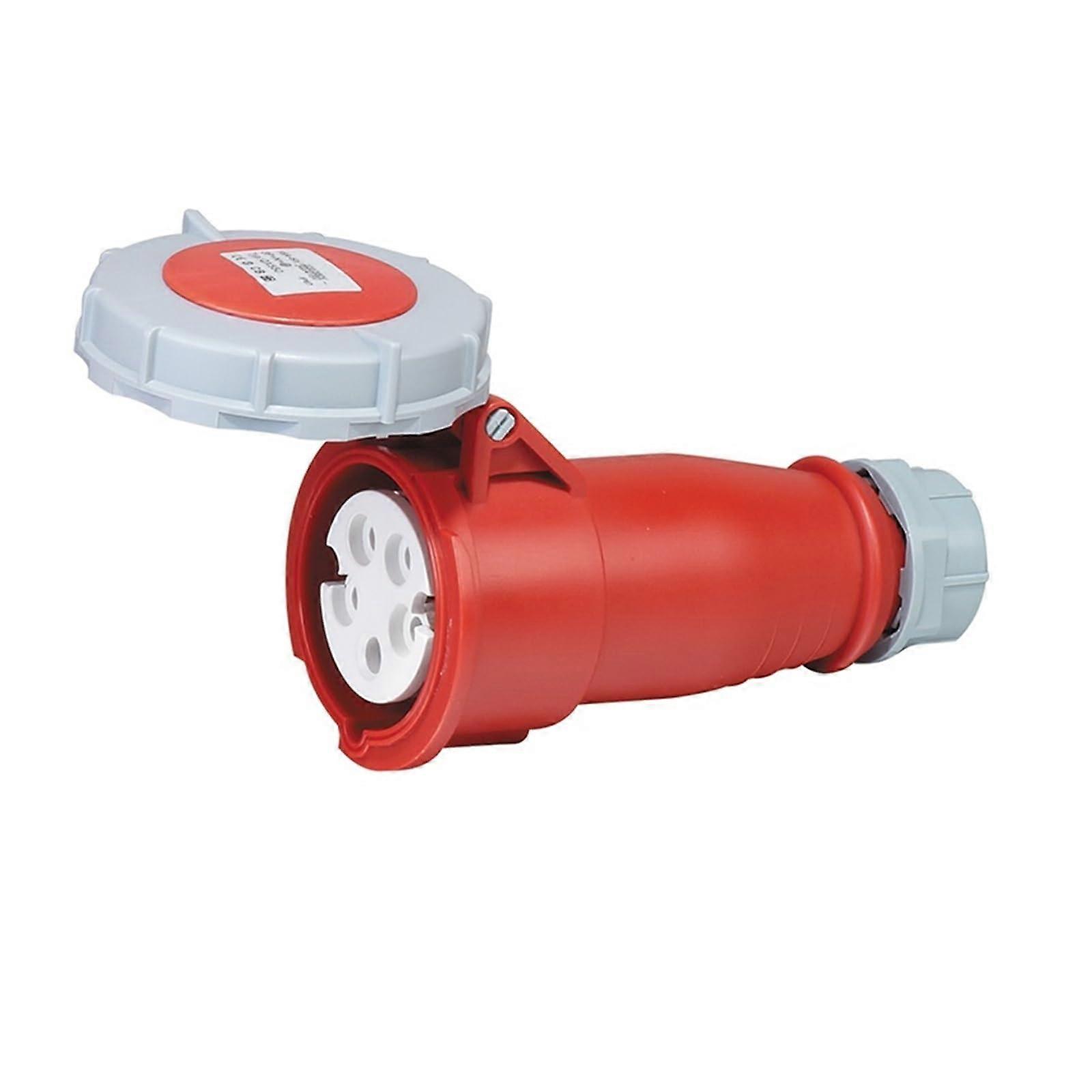 IP67 Reverse Plug Waterproof Industrial Aviation Plug And Socket Connector Docking, 3-Core 4-Hole 5-Core 16A/32A, 5P 16A