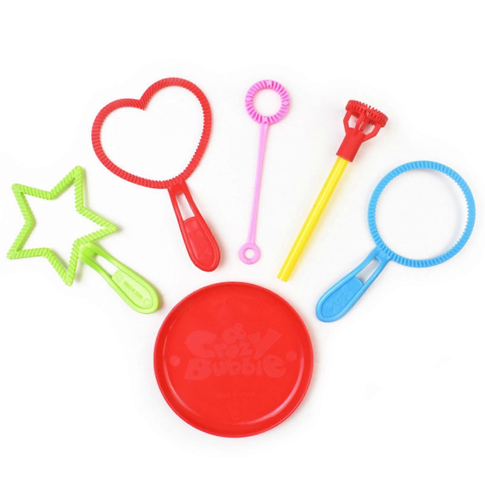 Bubble Blowers Easy to Hold with Disk Mini Portable Entertainment Vivid Color Loving Shape Bubble Sticks Kindergarten Toy