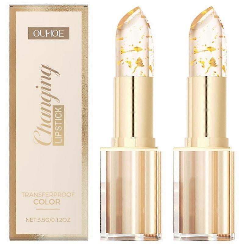 Transferproof Color Changing Lipstick, Warm Change Glossy Lip Gloss for Women