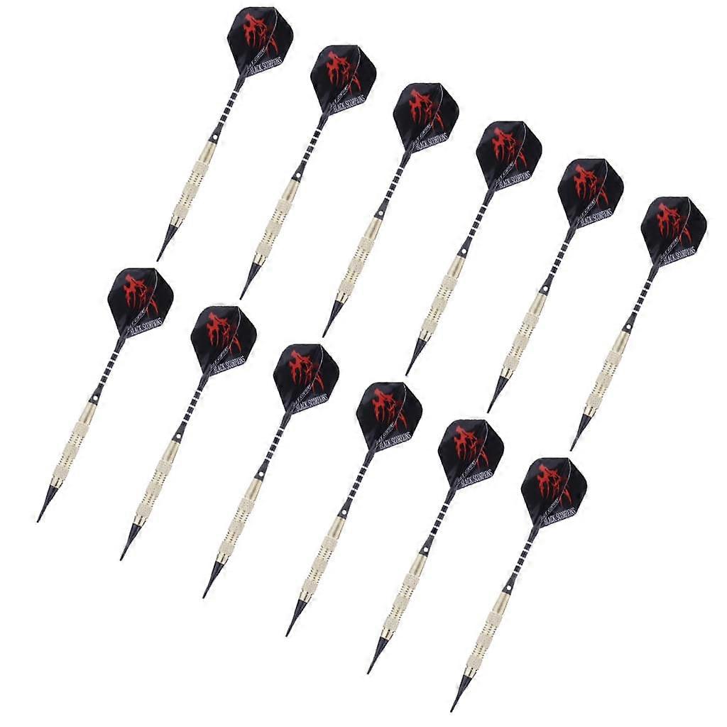 12 Pieces Of Professional Safety Darts With A Soft Tip For Electronic Darts Red As Described