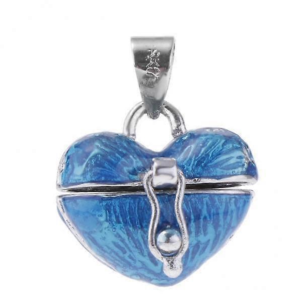8-10pack Locket Love Heart Enamel Cremation Keepsake Urn Pendant Ash Holder Blue