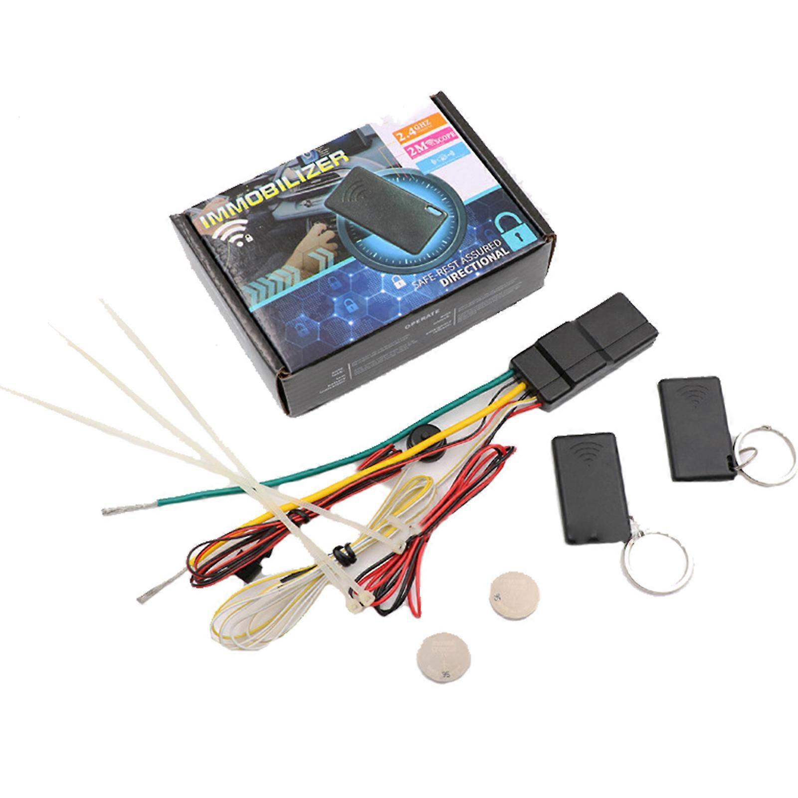 Auto Unlock 2.4G RFID- Car Lock Alarm Immobilizer Wireless Engine Lock Alarm System Anti-slip Intelligent Circuit Cutoff