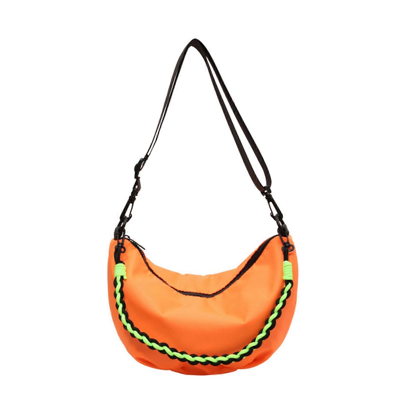 Functional Dumpling Bag with Adjustable Strap Suitable for Showcasing Personal Style Suitable for All Genders orange