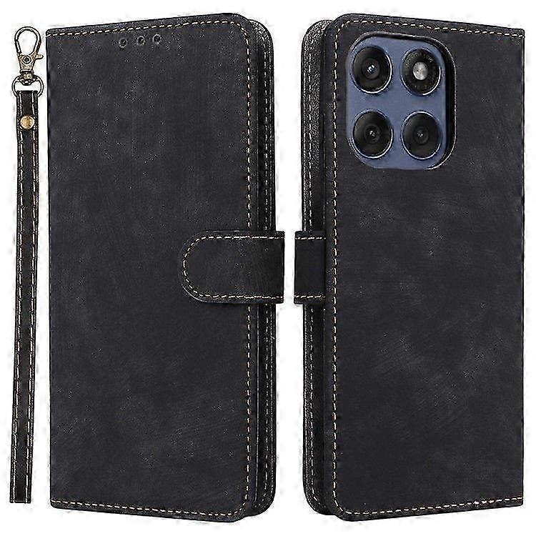Phone Case For Motorola Edge 60 Fusion 5g, Wallet Pu Leather Cover Stand With Strap