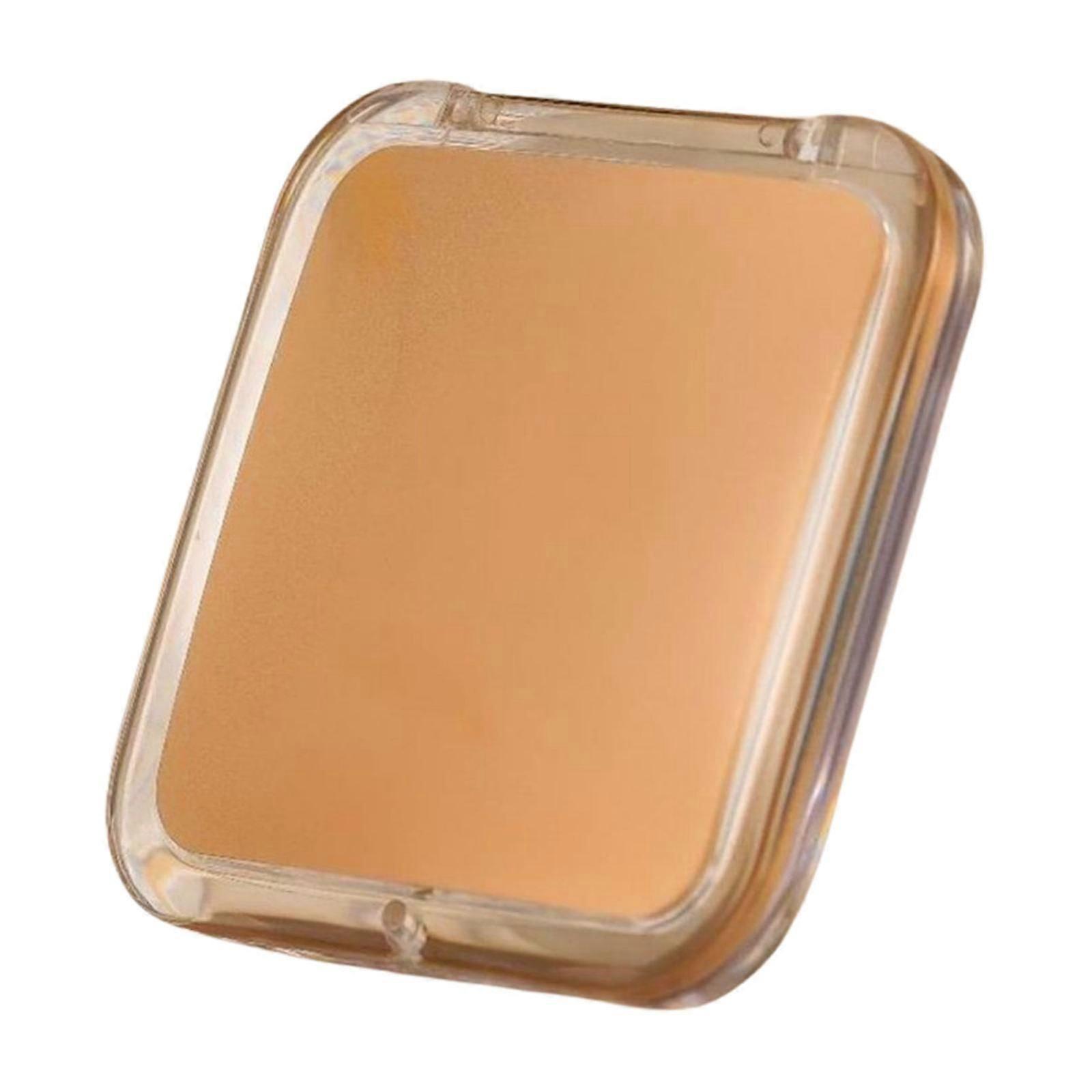 Portable Cosmetic Mirror with 15x Magnification Double Sided Small Folding Mirror for Office and Purses Handbag Khaki
