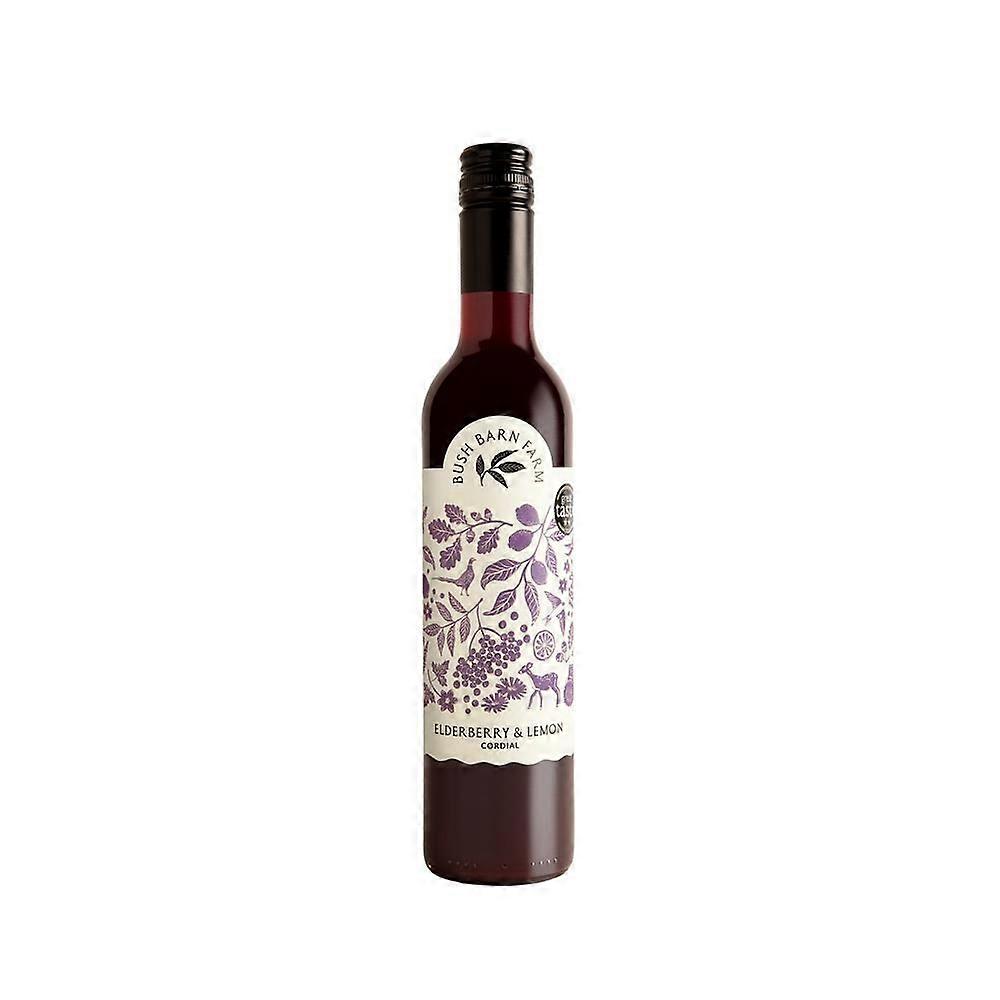 Bush Barn Farm Elderberry and Lemon Cordial 500ml