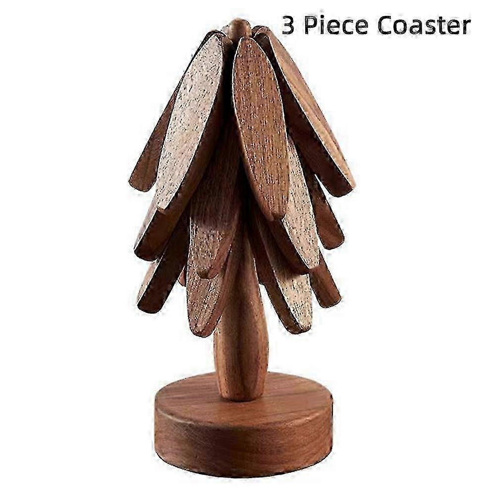 Wooden Tree Trivet Washable Tear-Resistant Decorative Place Mats for Dining Table