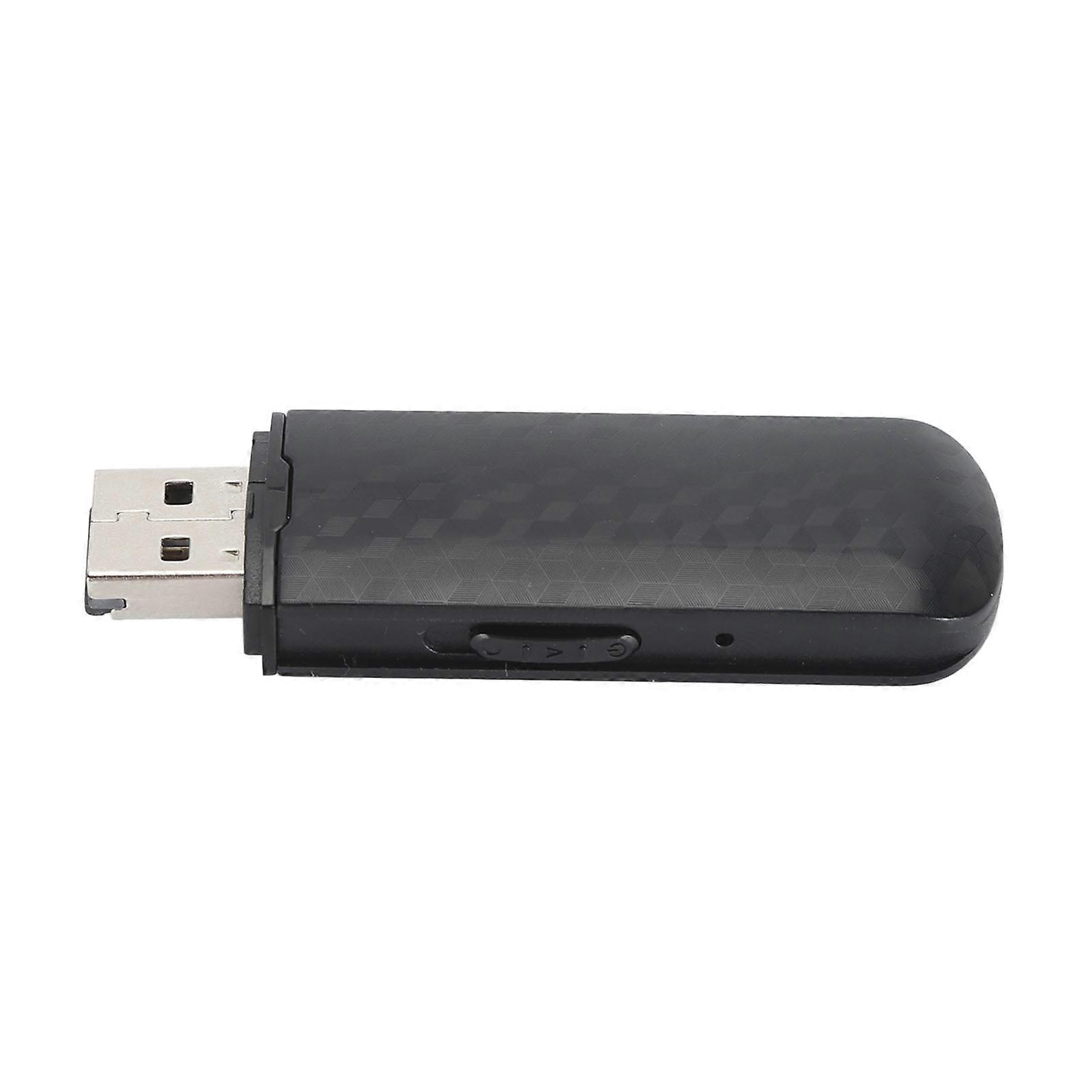 USB Flash Drive Voice Recorder Dual Modes Switching Digital Audio Recording Device Built in Battery 128GB 