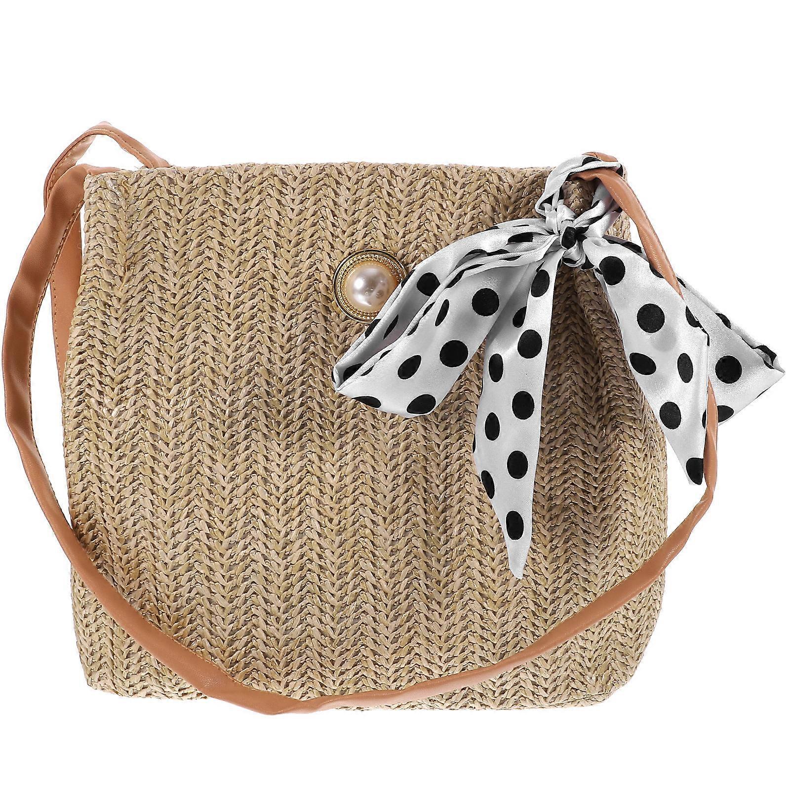 Functional Straw Weaving Bag, Stylish Tote for Casual and Travel Purposes
