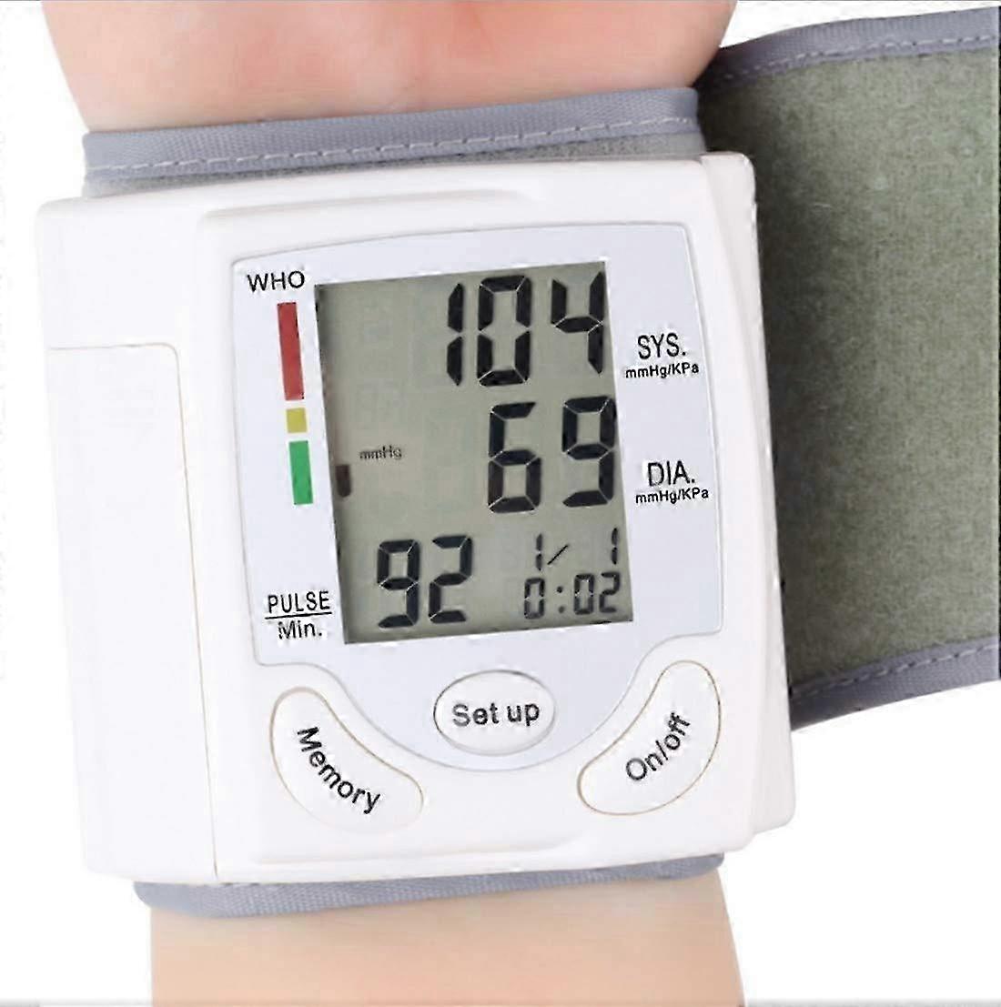 Automatic Blood Pressure Monitor for Wrist - Detects Hypertension Automatically