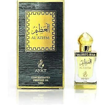 AYAT PERFUMES – Al Azeem Geparfumeerde Olie 12ml Uit Dubai | Musk Halal Unisex Alcoholvrij | Extrait de Parfum / Gemaakt en ontworpen in Dubai