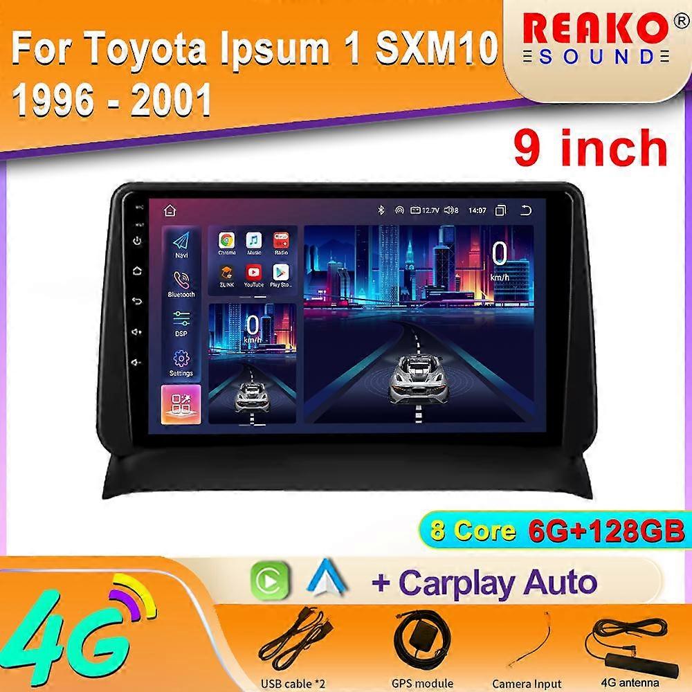 Android For Toyota Ipsum 1 SXM10 1996 - 2001 Gaia 1 XM10 1998 - 2001 Head Unit Multimedia Video Player Navigation 2din DVD