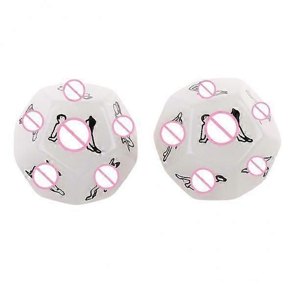 3X 2pcs D12 Glow in Dark Couples Foreplay Game Dice