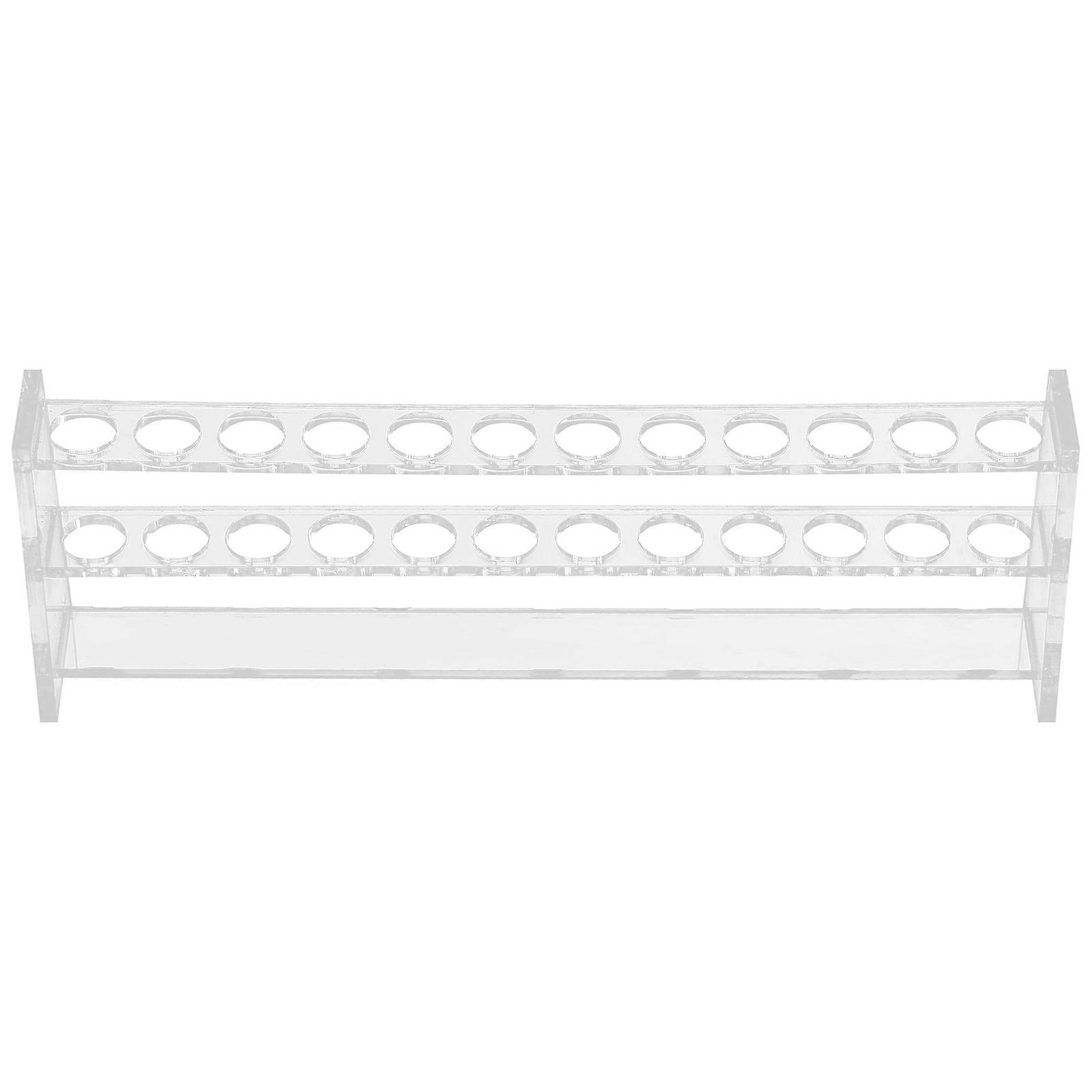 Transparent 12 Hole Acrylic Test Tube Rack for Compact Lab Storage – Easy Sample Identification & Accessibility for Hospitals and Laboratories
