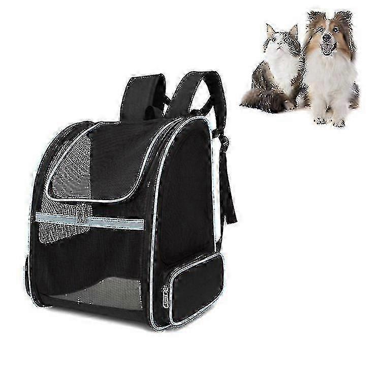Bird Cage Bird Baths Full Net Breathable Pet Backpack For Easy Going Out Pet Backpack Black