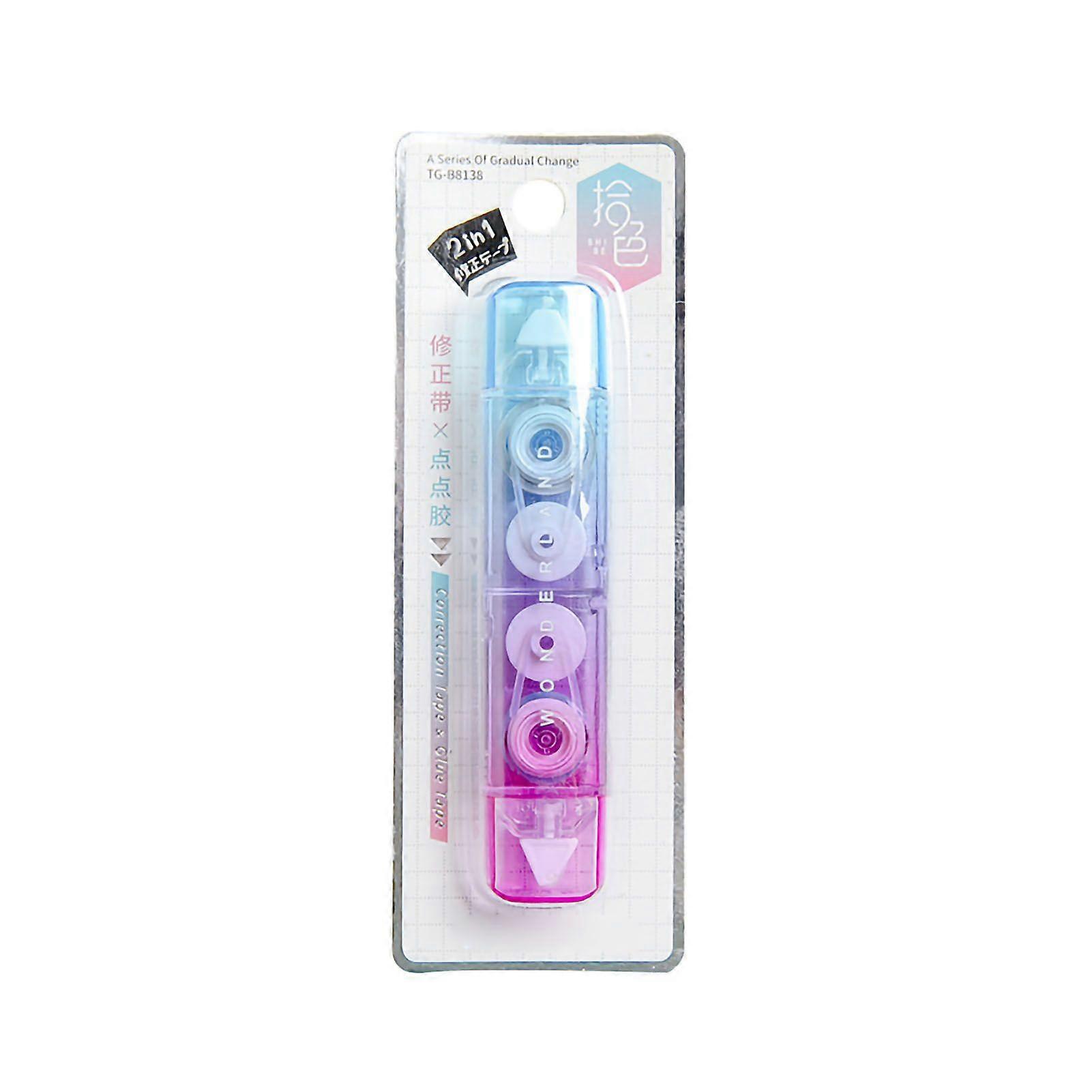 2025 Latest Model  Correction Tape Gradient Color Shell Packaging Double Head