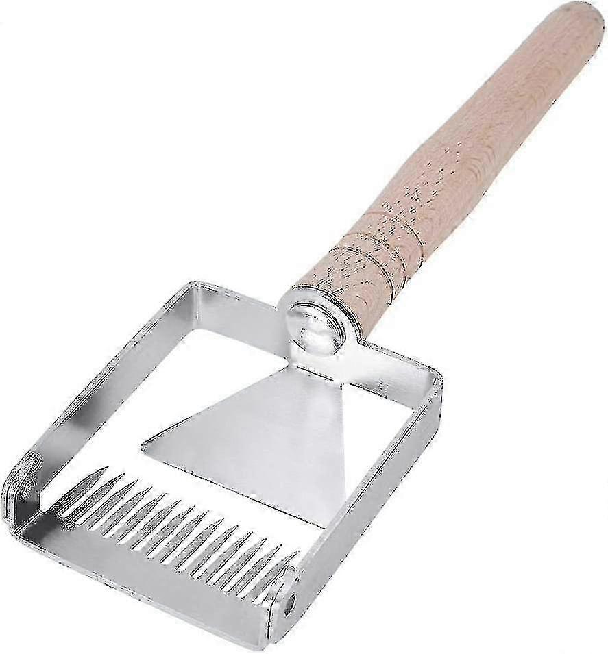2025 Honeycomb Honey Stainless Steel Scraper Beekeeping Tine Uncapping Fork Hive Wooden Handle Sturdy(1pc,brown)