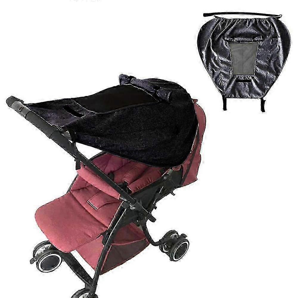 Sunshade for Baby Strollers with Observation Window and Wide Wings for UV Protection