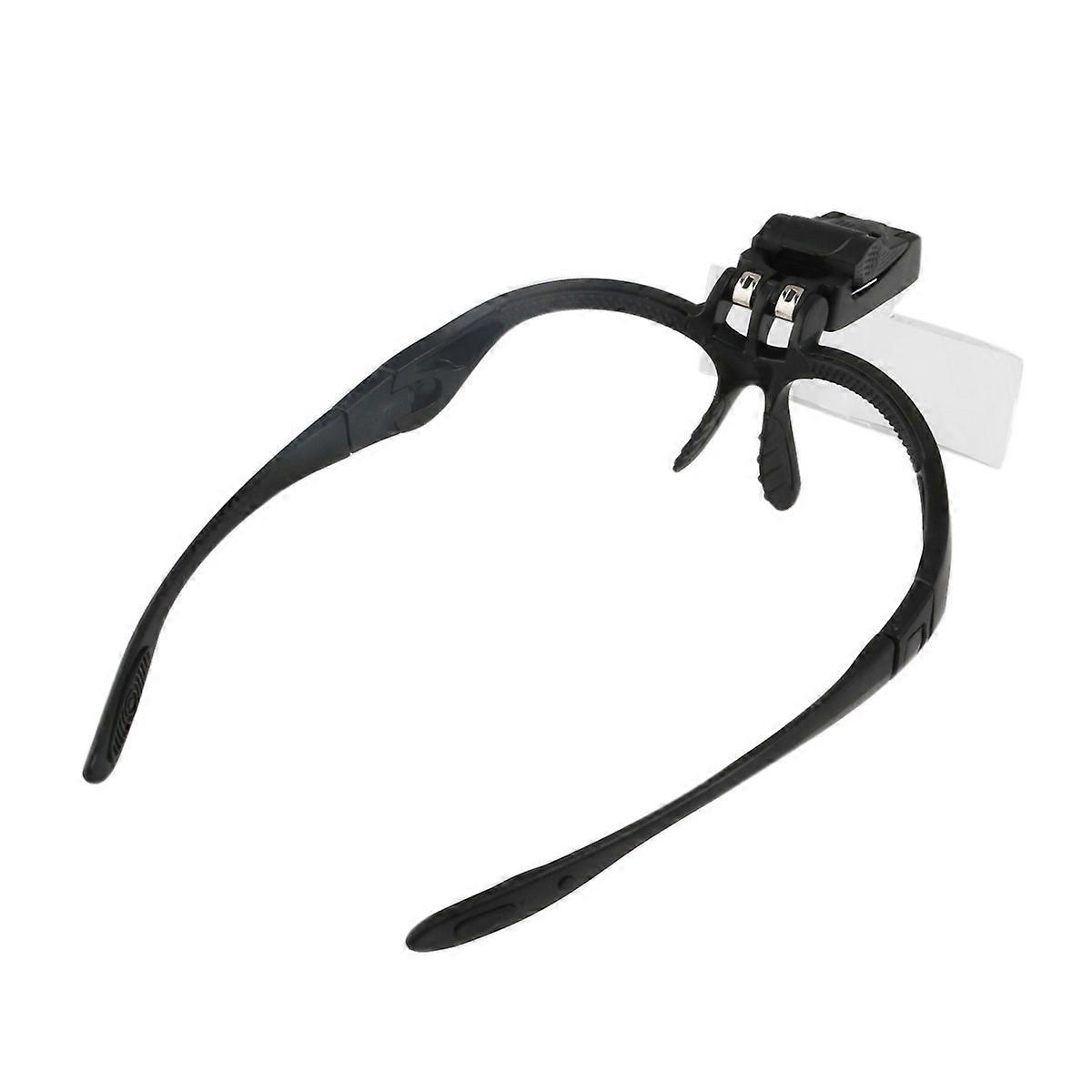 Watchmaker Loupe Magnifier With 5 Lenses For Handicrafts Black 8.40X2.90X2.00CM Led Lighting 1 Set