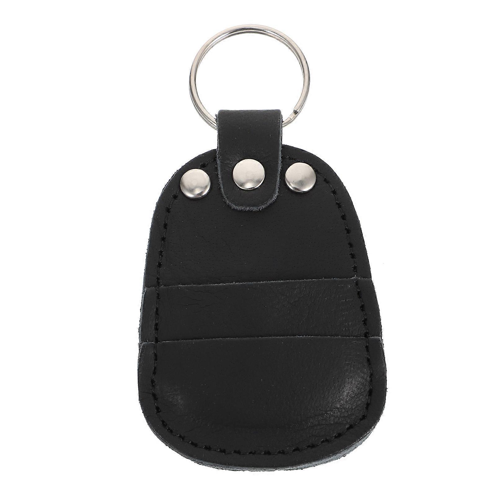 Portable Guitar Pick Storage Bag Made of Strong Synthetic Material for Plectrums Black
